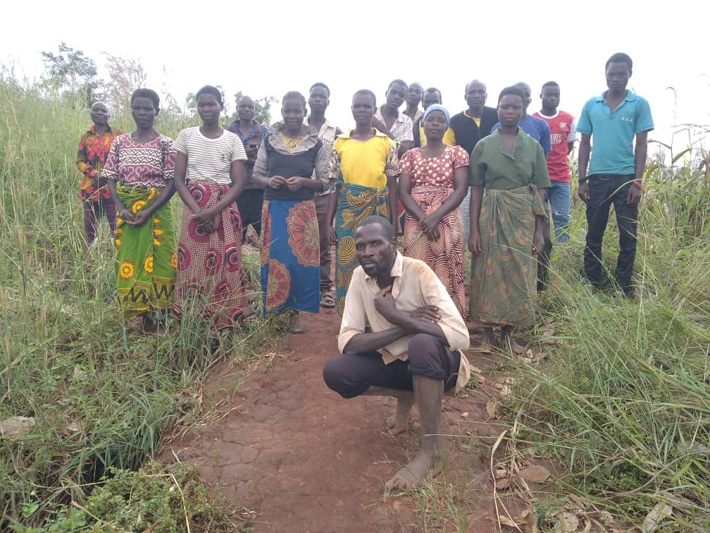 Group of farmers in the irrigation program